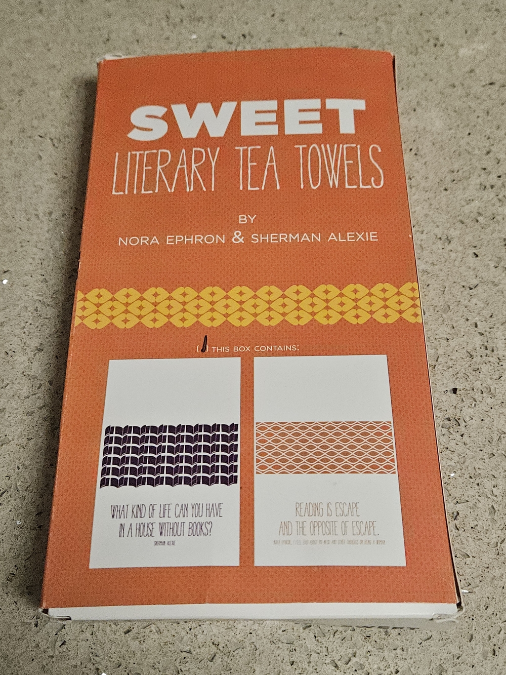Sweet Literary Tea Towels - Independent Bookstore Day